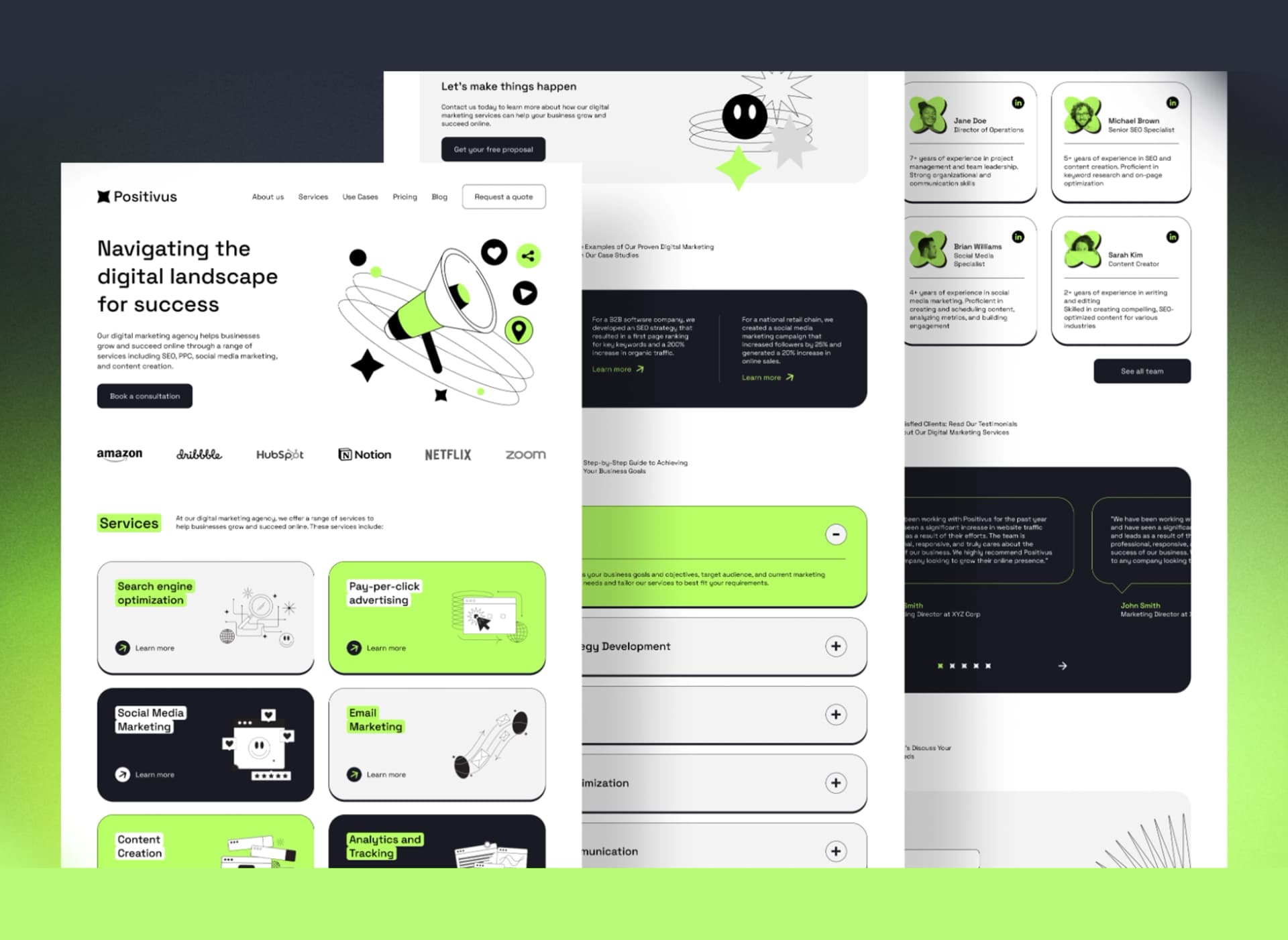 Positivus Landing Page
